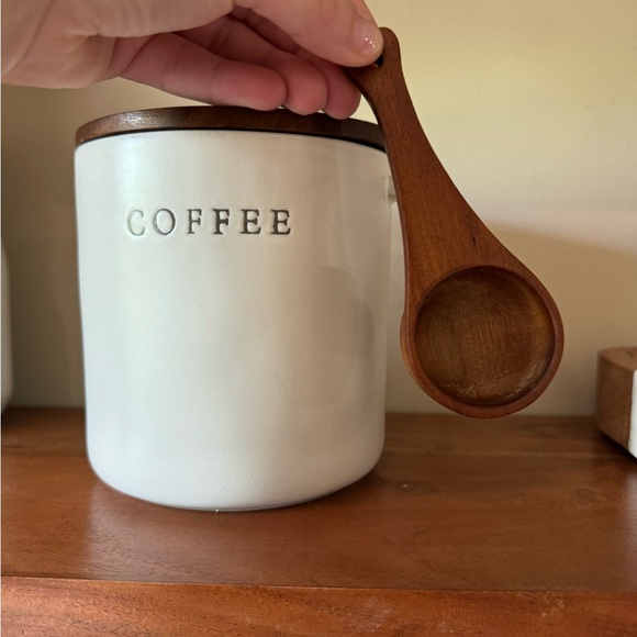 NWOT Hearth & Hand coffee canister with spoon (DISCONTINUED) - Picture 7 of 12